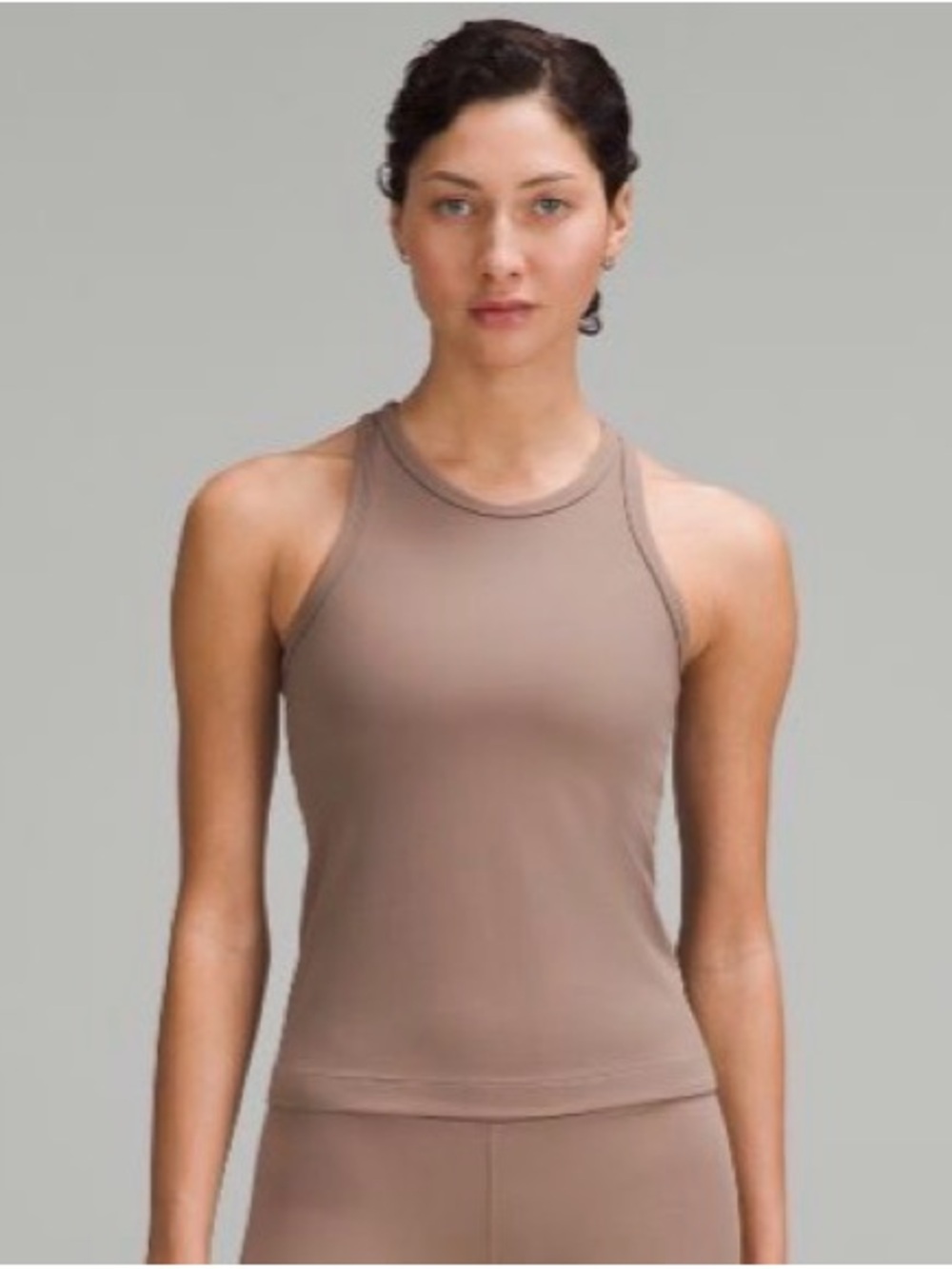 🍋 Lululemon Sleeveless Razorback Tank Top in Taupetastic Size 10